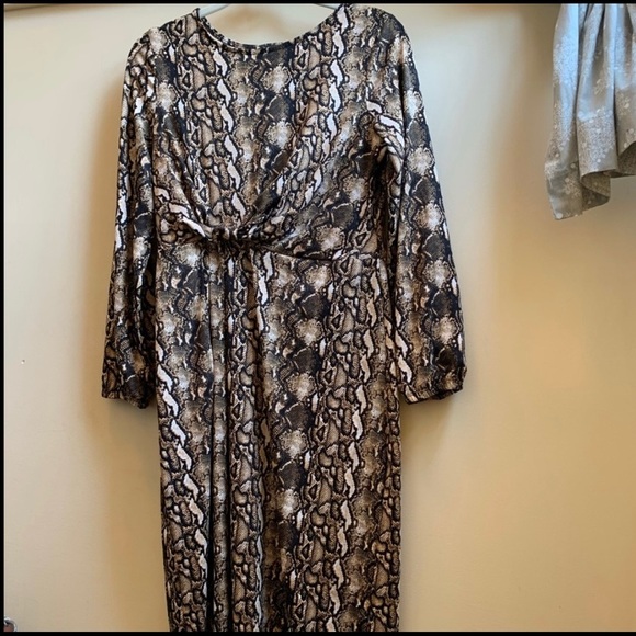 Animal Print Midi Dress - Picture 1 of 6